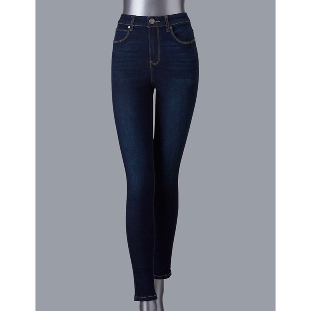 Vera Wang high rise skinny jeans
